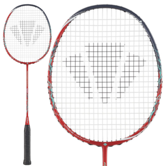 Carlton Aerospeed 400 Badminton Racket - Red / Grey