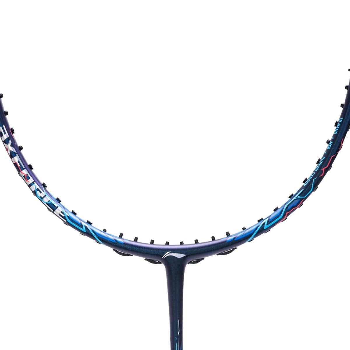 Li-Ning Axforce 90 Dragon Max 4U Badminton Racket - Blue - Grommets