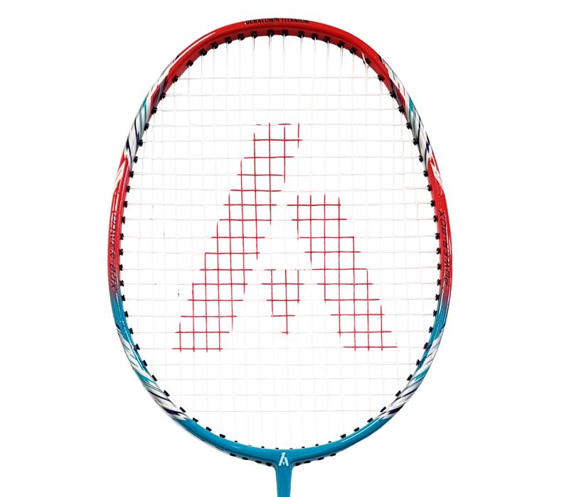 Ashaway AM 9SQ Badminton Racket - Red / Turquoise