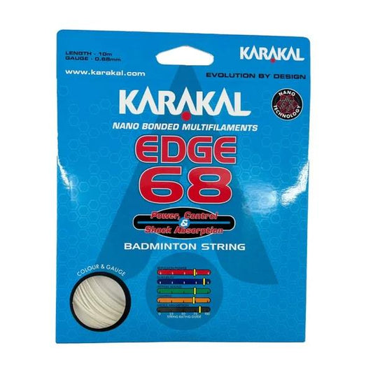 Karakal Edge 68 Badminton String - White