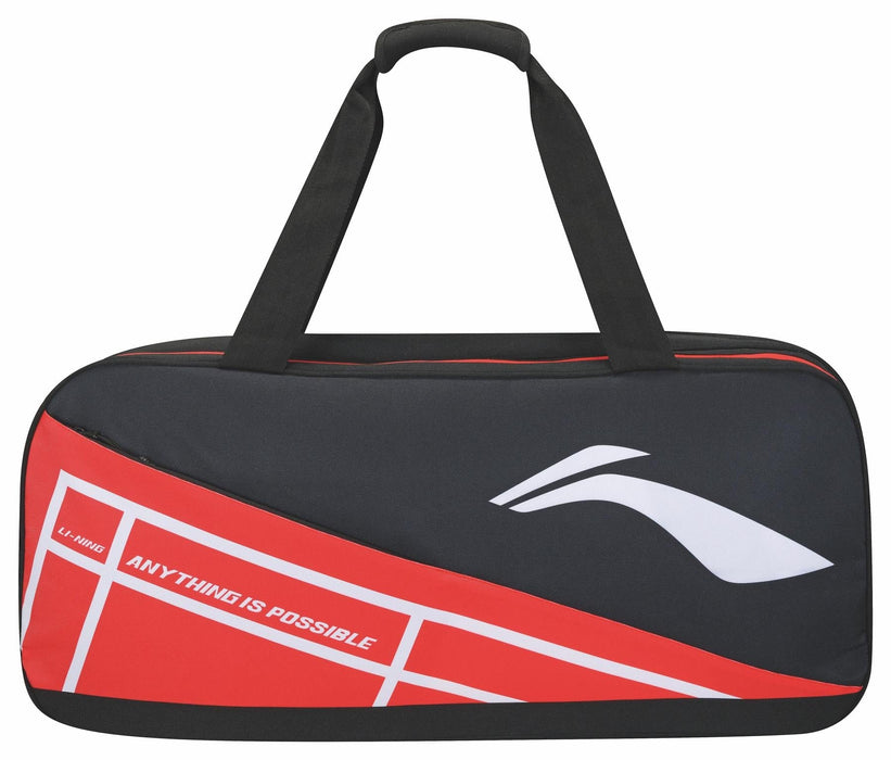 LiNing Court Plus Badminton Duffle Bag Black / White / Red