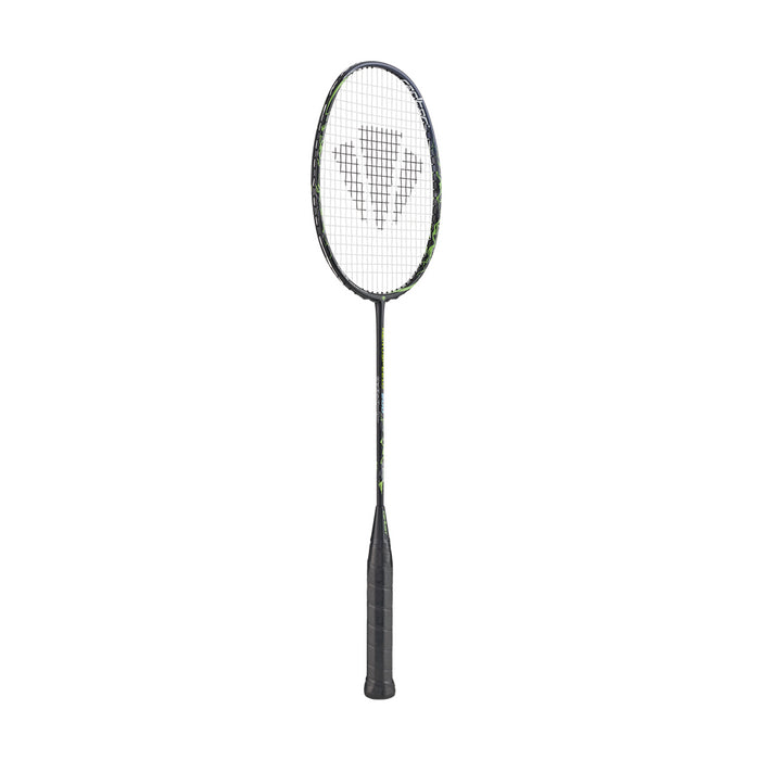 Carlton Aerospeed 200 Badminton Racket - Black / Green - Angled