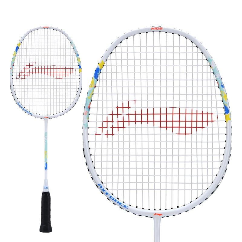 Li-Ning Axforce Kids Badminton Racket - Pearl White — Badminton HQ