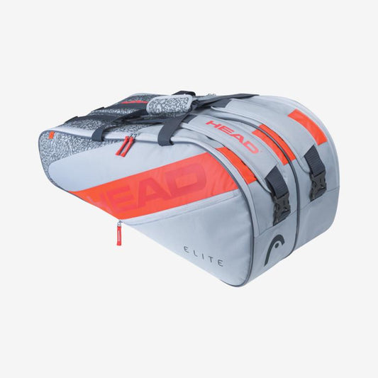 HEAD Elite 9R Racket Bag - Grey Orange