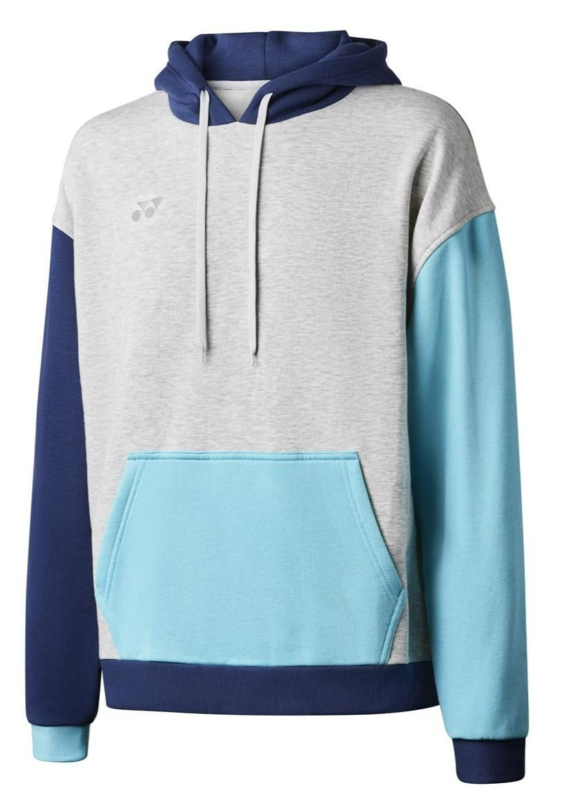 Yonex YHD123 Unisex Badminton Hoodie - Grey / Navy / Sky