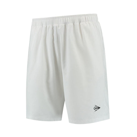 Stay cool and dry during your Dunlop Performance Game with the ultimate comfort of the Dunlop Performance Game Men's Shorts in white. These shorts feature an elastic waistband and a subtle black logo on the front, crafted from lightweight, moisture-absorbing materials.