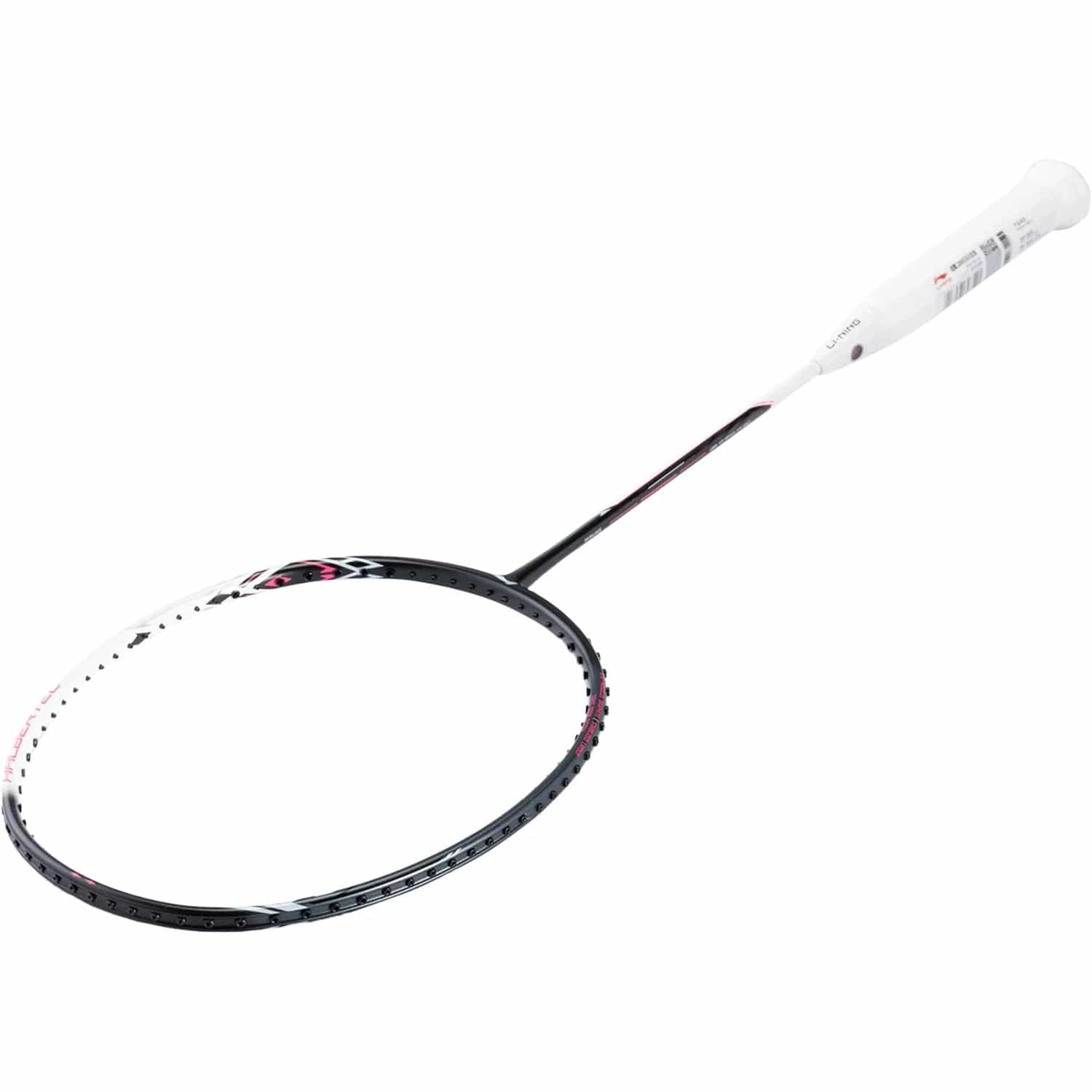 Discover the Li-Ning Halbertec 2000 4U Badminton Racket - Cool Ebony, crafted with a sleek ebony handle and a circular frame. This modern design, originating from Li-Ning, features an exceptional carbon structure that delivers unparalleled performance on the court.