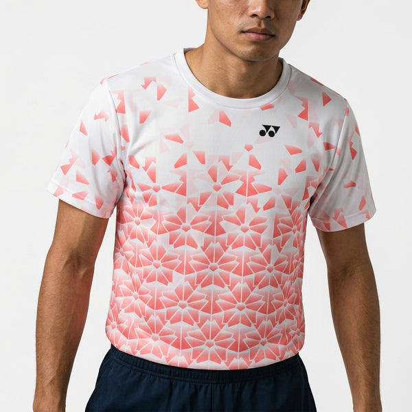 Yonex YTM2025B Mens Badminton T-Shirt - White — Badminton HQ