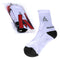Ashaway Badminton Socks - White / Black Badminton HQ