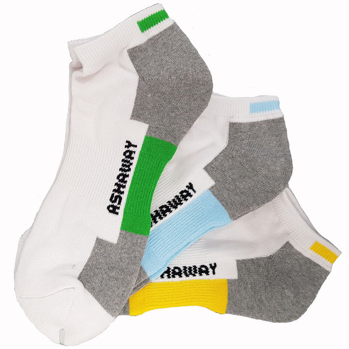 Ashaway Badminton Trainer Ankle Socks - Pack of 3