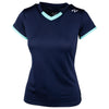 Yonex YTL4 Womens Badminton T-Shirt - Navy Blue