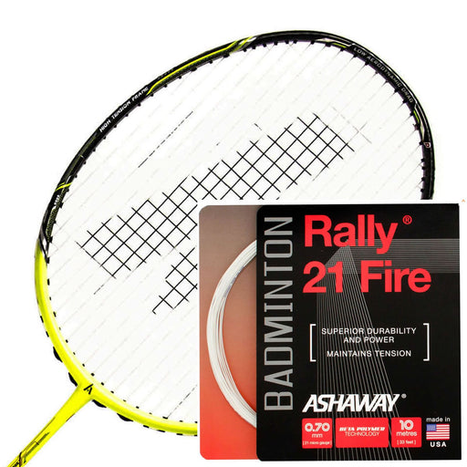 Ashaway Rally 21 Fire Badminton String White - 0.70mm - 10m Packet