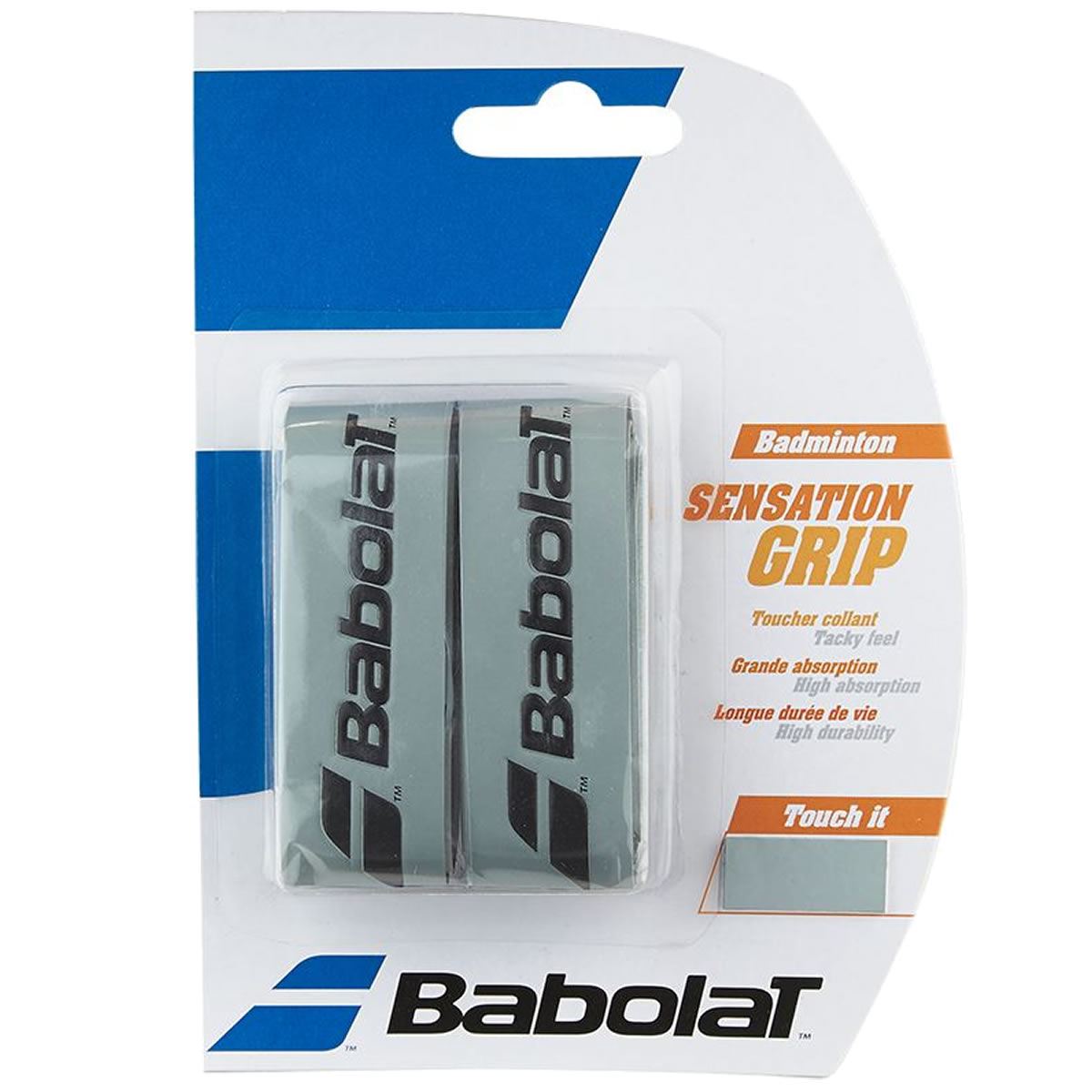 Babolat Badminton Grip Sensation Silver 2 Pack