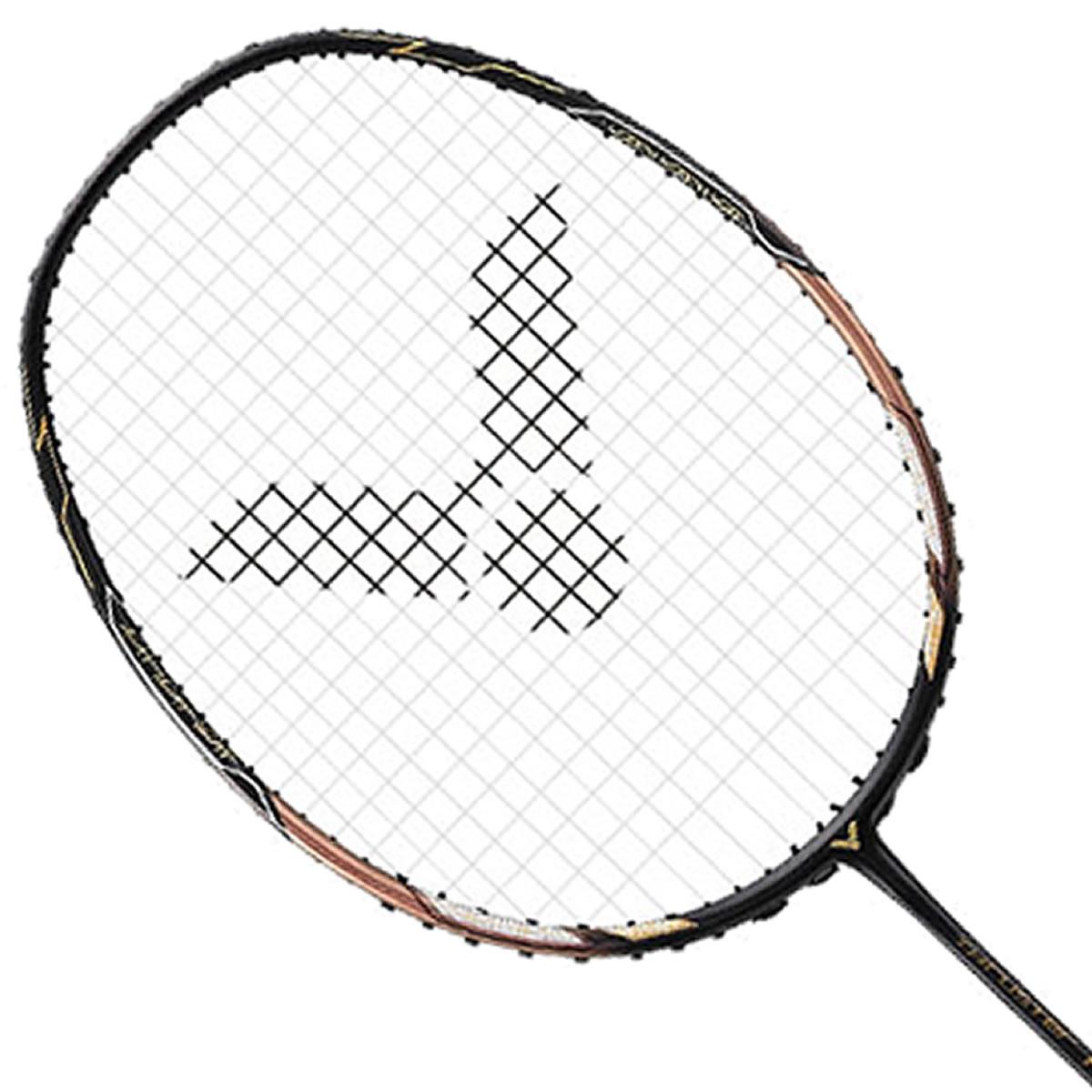 Victor Thruster F C Badminton Racket - Black Gold - Head