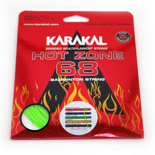 Karakl Hot Zone 68 Badminton String 0.68mm (10m) - Green
