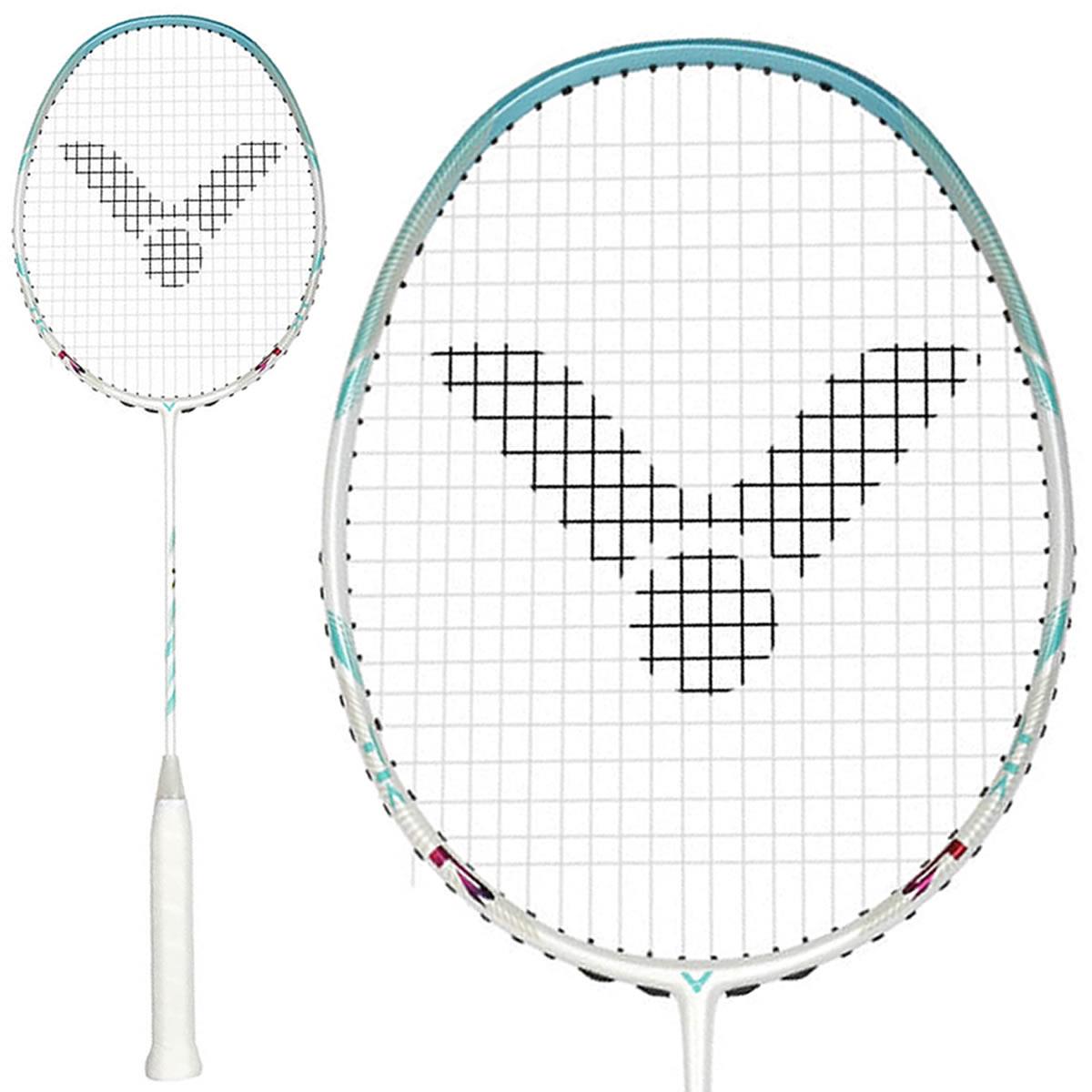 Victor Thruster K R 3U Badminton Racket - White Green