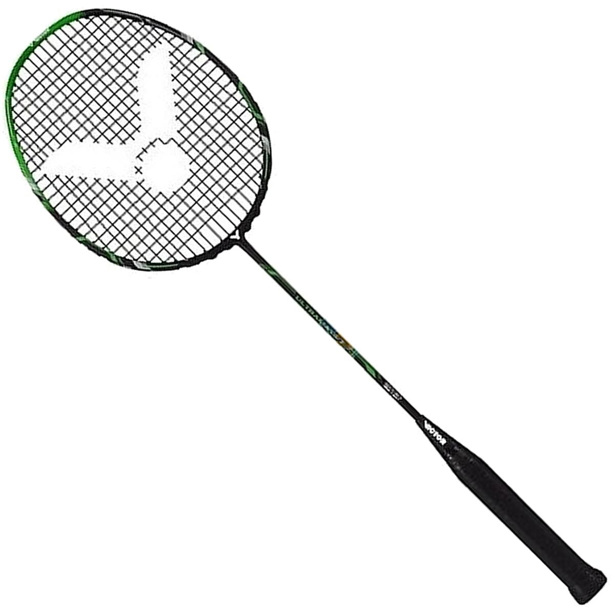 Victor Ultramate 7 Graphite Badminton Racket - Green Black