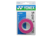 Yonex AC102EX Super Grap Badminton Overgrip - 3 Pack - Pink