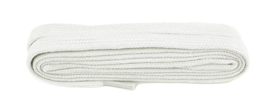 Shoestring Flat 9mm Badminton Shoe Laces - White 140cm
