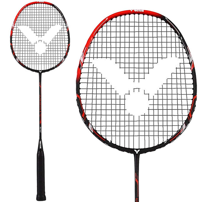 Victor Ultramate 6 Badminton Racket - Red Black