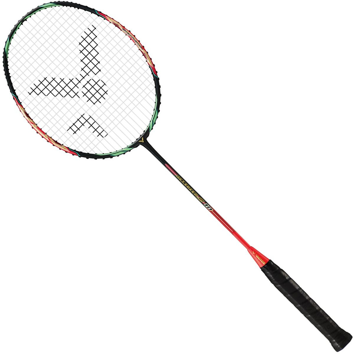 Victor Jetspeed S 10 Q Badminton Racket - Red Black