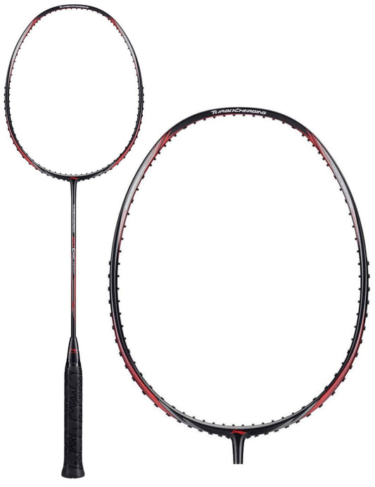 Li-Ning Turbo Charging 20 Combat Badminton Racket - Black / Red