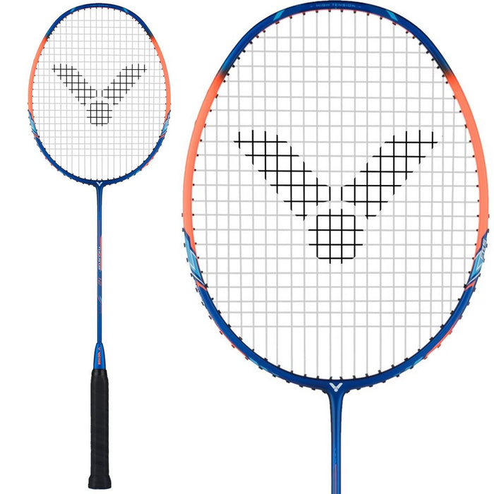 Victor Thruster K 12 M Badminton Racket - Blue Orange