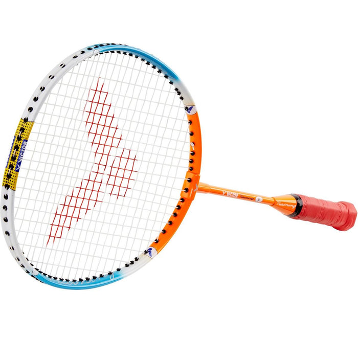 Victor Training Junior Badminton Racket - Orange Blue