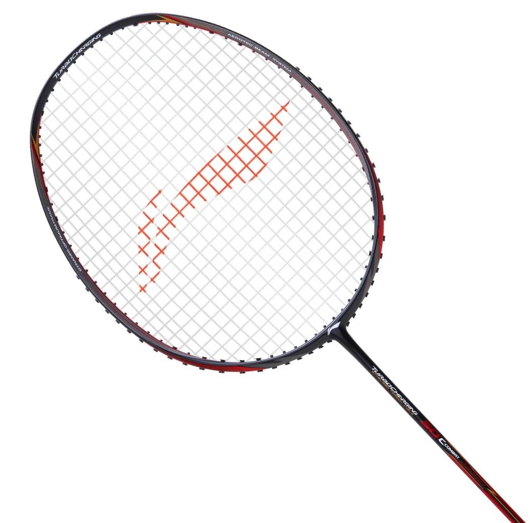 Li-Ning Turbo Charging 50 Combat Badminton Racket - Black / Red