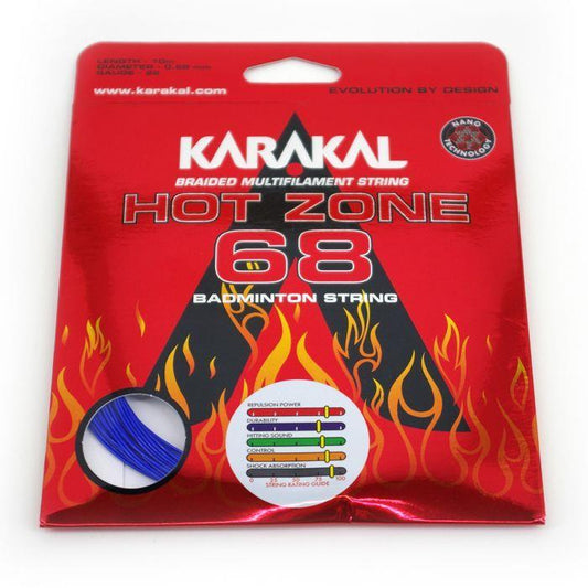 Karakl Hot Zone 68 Badminton String 0.68mm (10m) - Blue
