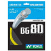 Yonex BG 80 Badminton String Yellow - 0.68mm 10m Packet