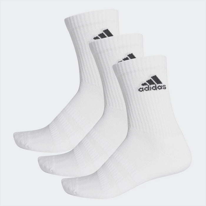 Adidas Cushion Crew Sports Socks - 3 Pack - White