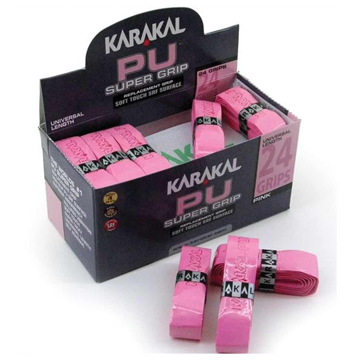 Karakal PU Badminton Super Grip - Pack of 24 - Pink
