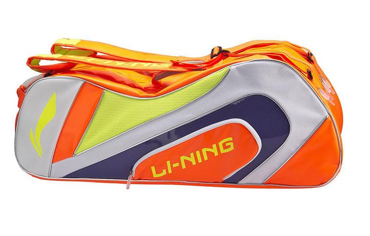 Li-Ning National Team 6 Piece Racket Bag - Orange / White