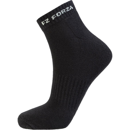 FZ Forza Comfort Short Black Badminton Socks - 1 Pair