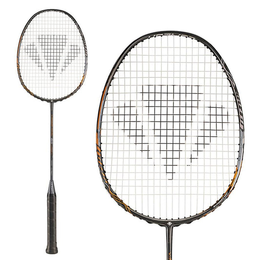 Carlton Vapour Trail 85 Sunstorm Badminton Racket - Grey Orange