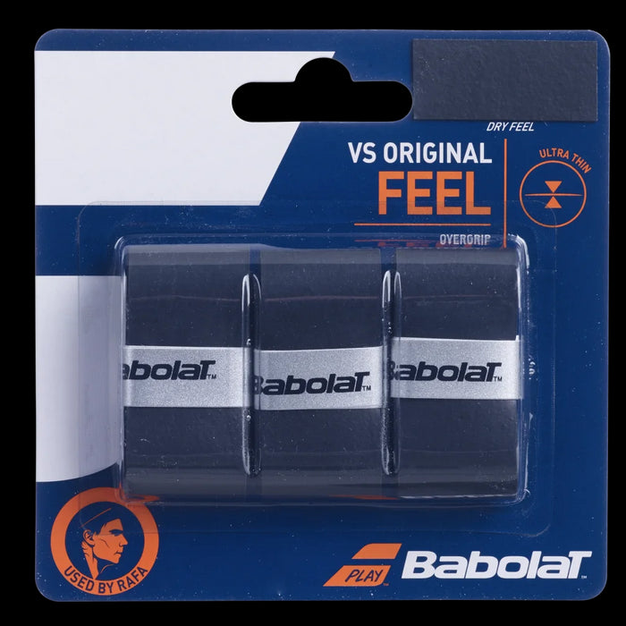 Babolat VS Original X3 Badminton Overgrip - Black