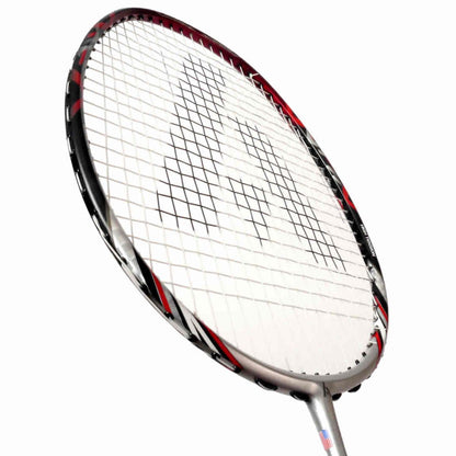 Ashaway Superlight 7 Hex Badminton Racket - Silver Red