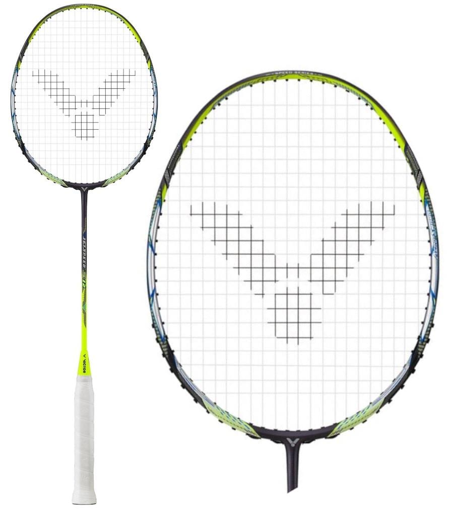 Victor Jetspeed S 12TD Badminton Racket - Black / Yellow — Badminton HQ