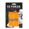 Enhance your playing experience with the FZ Forza Badminton Towel Grip (pair) in orange. This stylish pack includes two overgrips, highlighted by sleek black labeling. The vibrant backdrop, decorated with shuttlecocks, adds an extra touch of flair. Made with pride in Denmark.