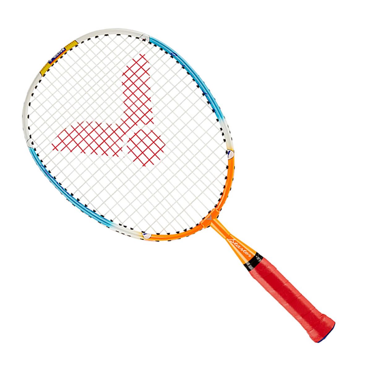 Victor Starter Junior Badminton Racket - Orange Blue