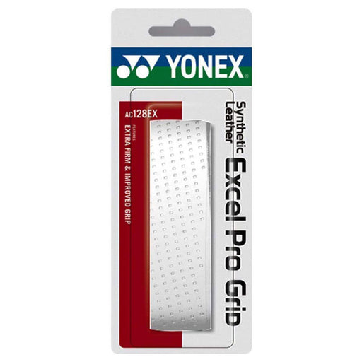 Yonex AC128EX Synthetic Leather Excel Pro Grap Badminton Grip - White