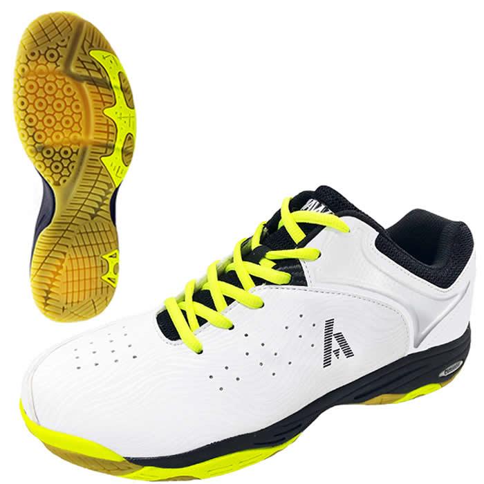 Ashaway Neo X5 Badminton Shoes - White / Fluo Yellow