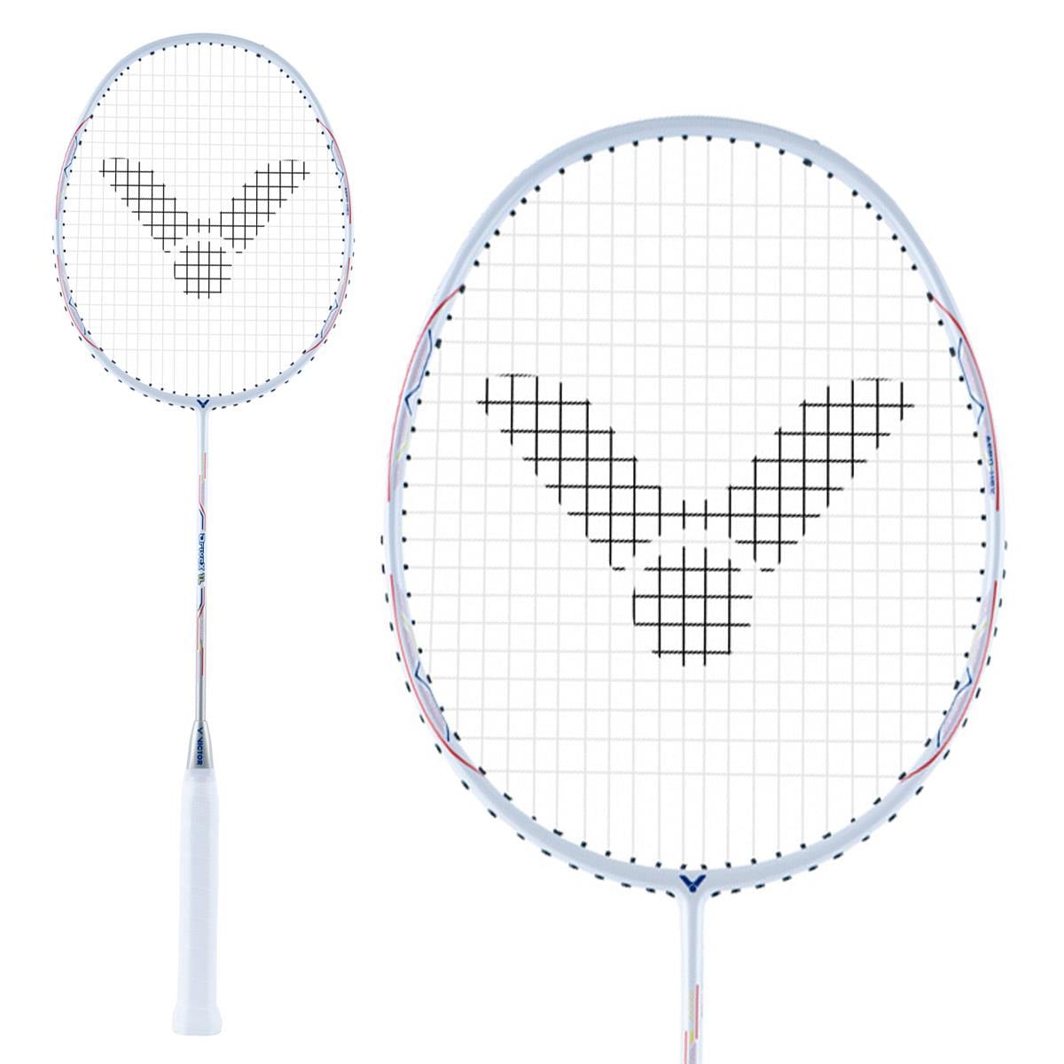 Victor Drive X 1L A Badminton Racket - Floral White — Badminton HQ