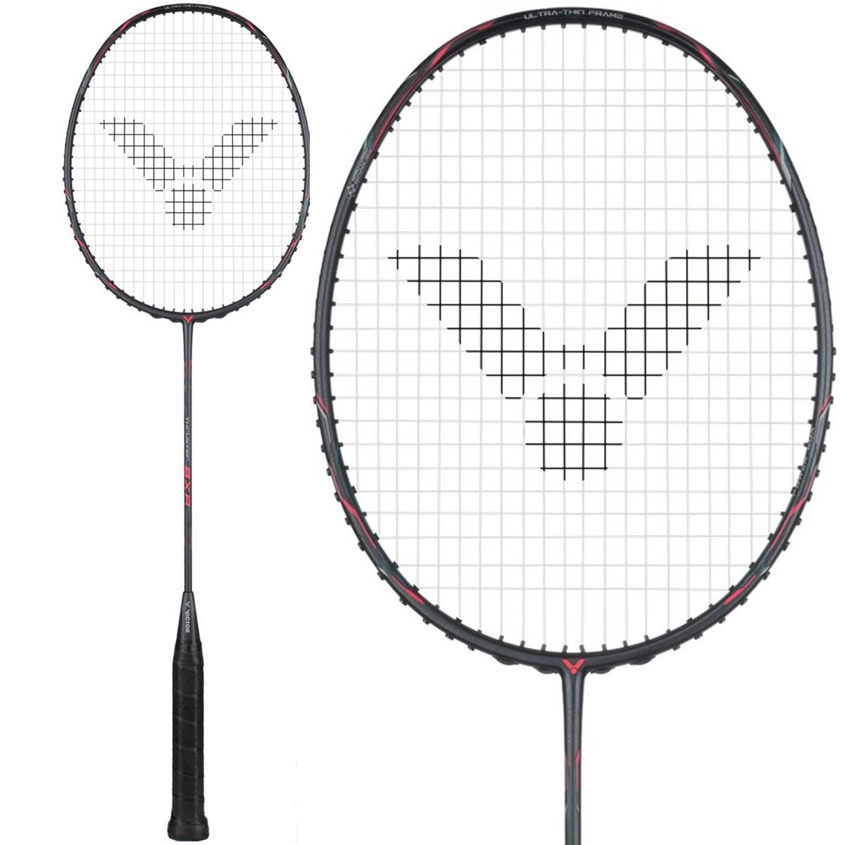 Victor Thruster K BXR Badminton Racket - Black Red - Professional