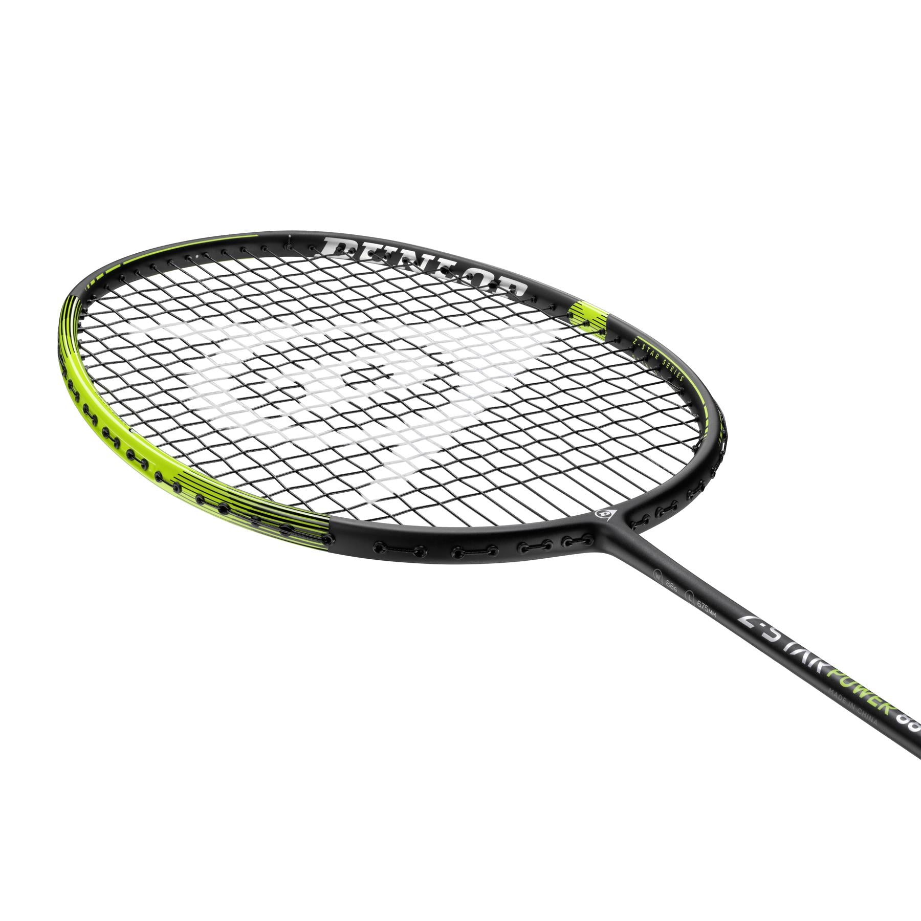 Dunlop Z-Star Power 88 Badminton Racket - Black / Green — Badminton HQ