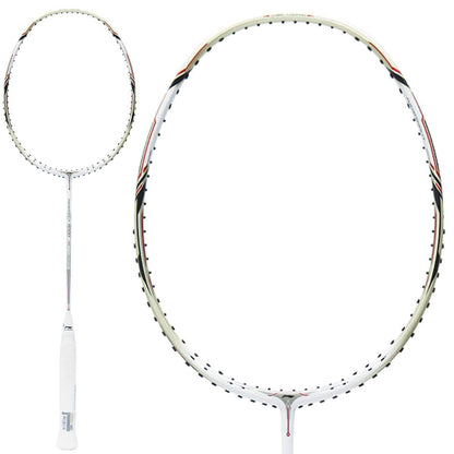 Li-Ning Aeronaut 9000 Badminton Racket - White Gold