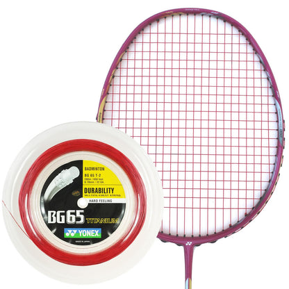 Yonex BG65Ti Badminton String 200m Reel - Red – TRME Sports
