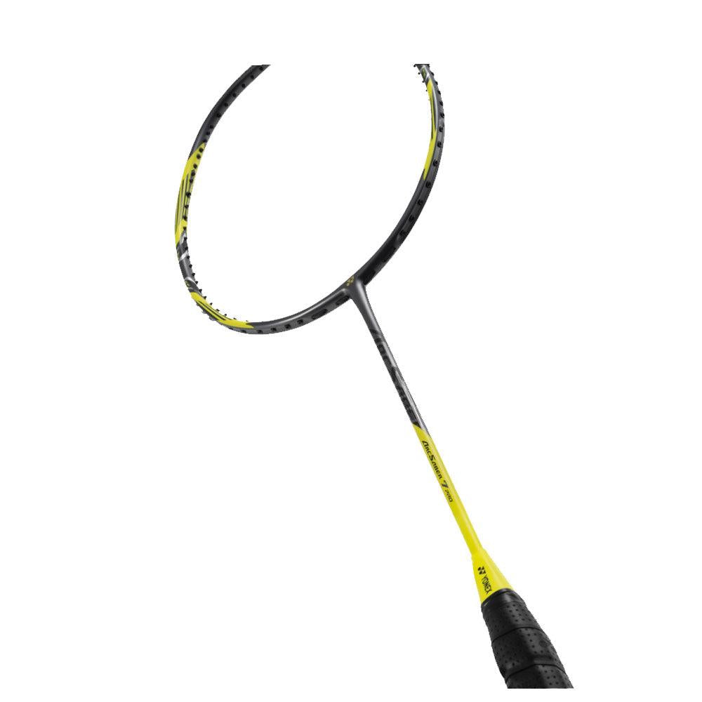 Yonex Arcsaber 7 Pro Badminton Racket - Grey Yellow - Angle
