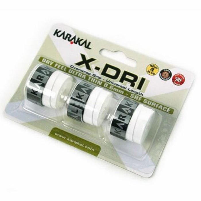 Karakal X-Dri Overwrap Badminton Grip - White